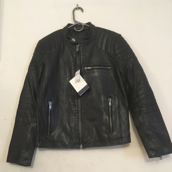 Leather biker jacket - Picture 2 of 7